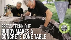 Making a Concrete Cone Table with Buddy Rhodes - Advanced Press Technique