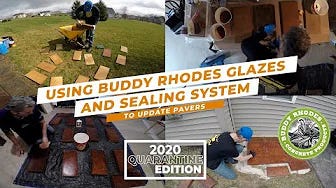 Using Buddy Rhodes Glazes and Sealing System to Update Pavers